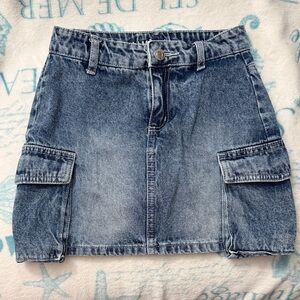 Limited Too Girl’s Cargo Denim Skort Size 8
